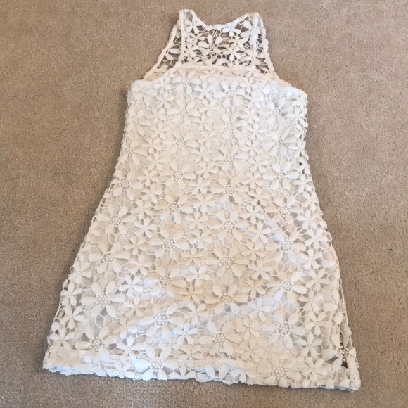 Hollister Lace Floral Zip Up Dress - Picture 5 of 7